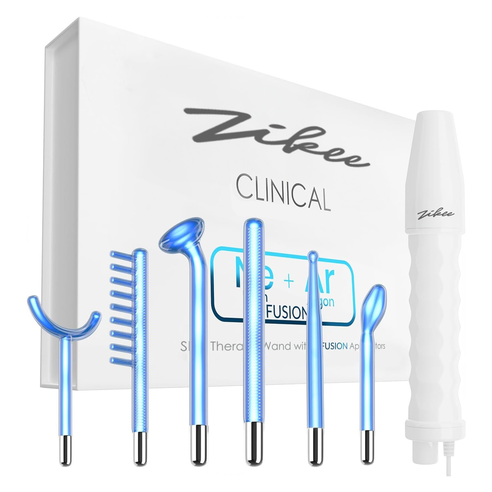 ZIKEE Revolutionary Cosmetic Apparatus Using Ultrasound - Advanced Healing Wand System: Anti-Aging, Skin Tightening & Radiance Enhancement - Award-Winning Facial & Body Treatment
