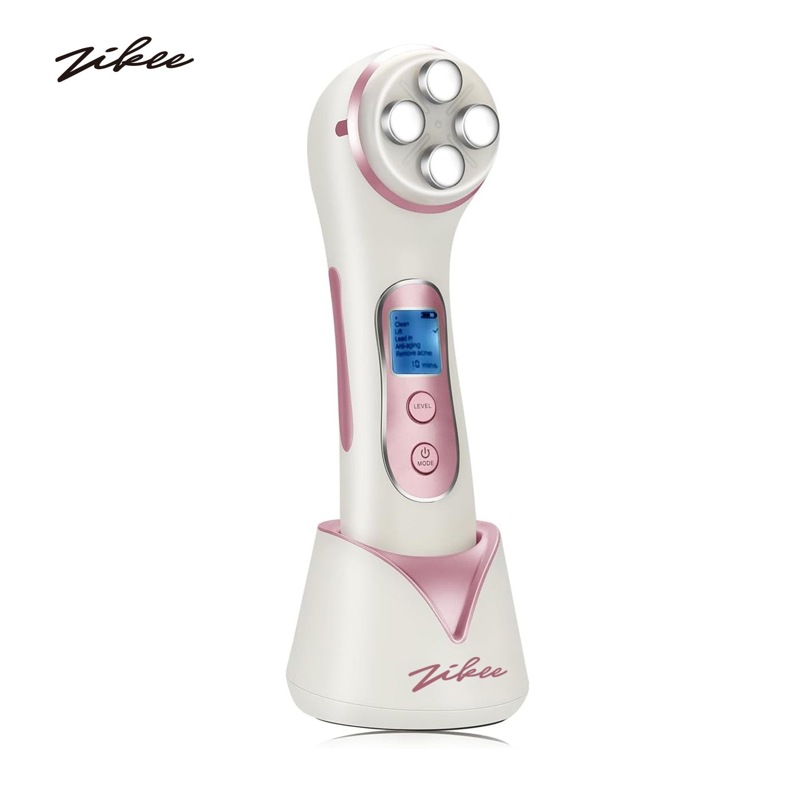 ZIKEE Revolutionary Lasers for Facial and Skin Cosmetic Treatment - 5-in-1 Multifunctional Beauty Device with LED Light Therapy and High Frequency Vibration