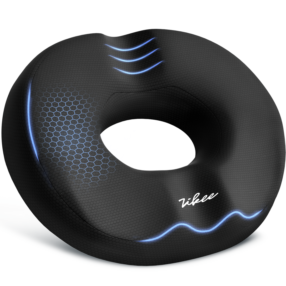 ZIKEE Donut Pillow Seat Cushion for Tailbone Pain, Hemorrhoid Pillow with Pressure Relief Hole & Thigh Slope Design for Postpartum & Post Surgery Sitting Relief, Donut Seat Cushion for Office & Home
