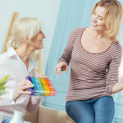 ZIKEE Weekly Pill Organizer 3 Times a Day, Compact Pill Box 7 Day with Roomy Pill Case and Sturdy Design