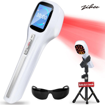 ZIKEE Laser Therapy Stimulators with Dual Wavelengths - 2x808nm +12x650nm for Joint and Muscle Infrared Light Therapy