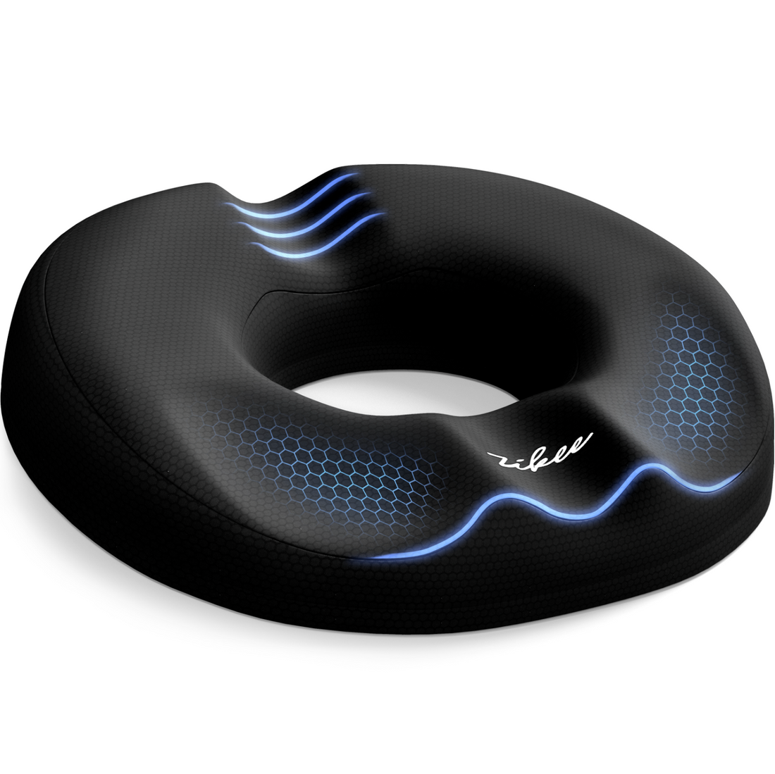 ZIKEE Donut Pillow Seat Cushion for Tailbone Pain, Hemorrhoid Pillow with Pressure Relief Hole &amp; Thigh Slope Design for Postpartum &amp; Post Surgery Sitting Relief, Donut Seat Cushion for Office &amp; Home