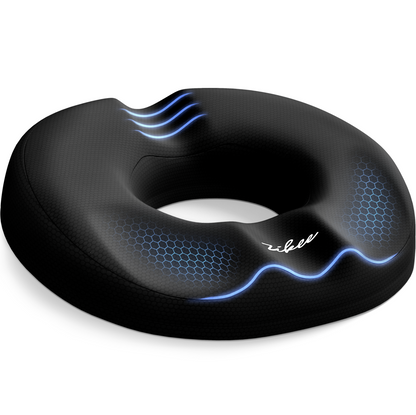 ZIKEE Donut Pillow Seat Cushion for Tailbone Pain, Hemorrhoid Pillow with Pressure Relief Hole &amp; Thigh Slope Design for Postpartum &amp; Post Surgery Sitting Relief, Donut Seat Cushion for Office &amp; Home