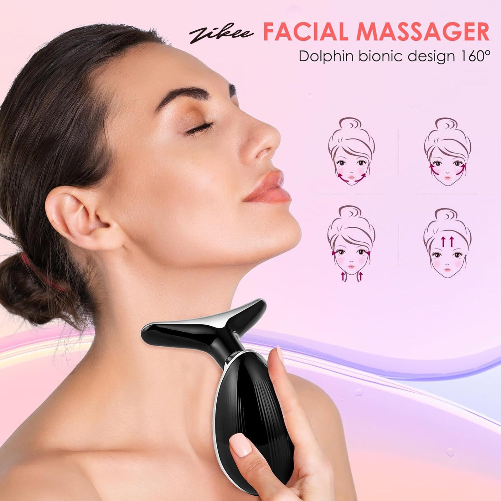 ZIKEE Revolutionary Pulsed Light Cosmetic Apparatus Machine for Non-Ablative Aesthetic Skin Treatments, Facial Rejuvenation &amp; Brightening Device