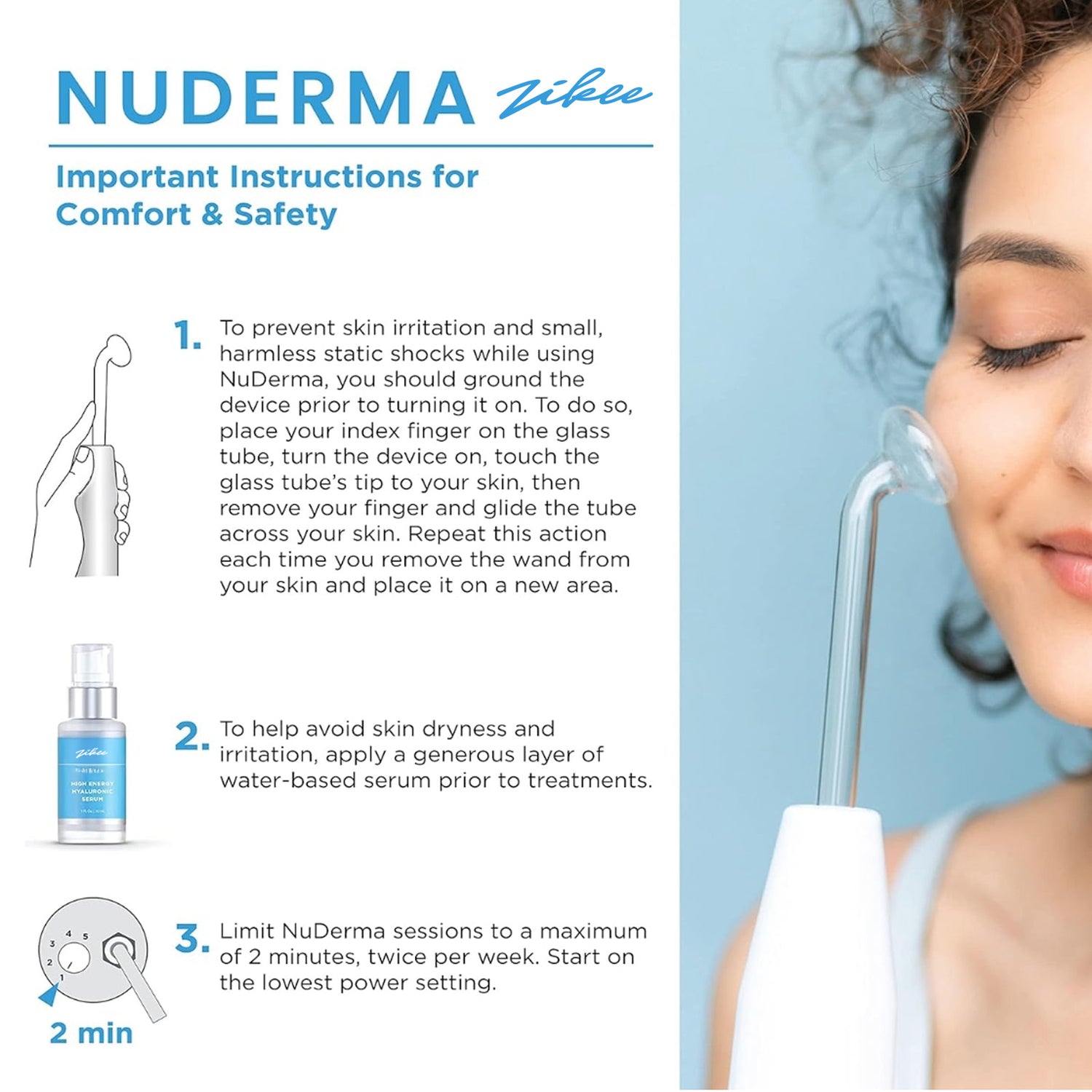 ZIKEE Revolutionary Cosmetic Apparatus Using Ultrasound - Advanced Healing Wand System: Anti-Aging, Skin Tightening &amp; Radiance Enhancement - Award-Winning Facial &amp; Body Treatment