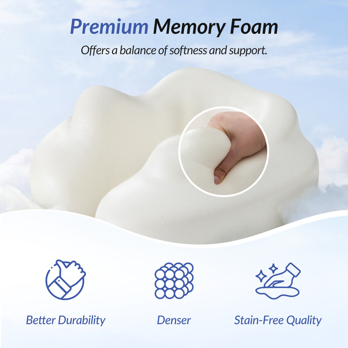 ZIKEE Travel Pillow for Airplane, Adjustable Chin Support for Stable Sleep, Ergonomic Neck Pillow to Support Head &amp; Neck on Flights, Ear-Friendly Memory Foam Airplane Pillow, Carry Case, Airy Cover