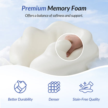ZIKEE Travel Pillow for Airplane, Adjustable Chin Support for Stable Sleep, Ergonomic Neck Pillow to Support Head &amp; Neck on Flights, Ear-Friendly Memory Foam Airplane Pillow, Carry Case, Airy Cover
